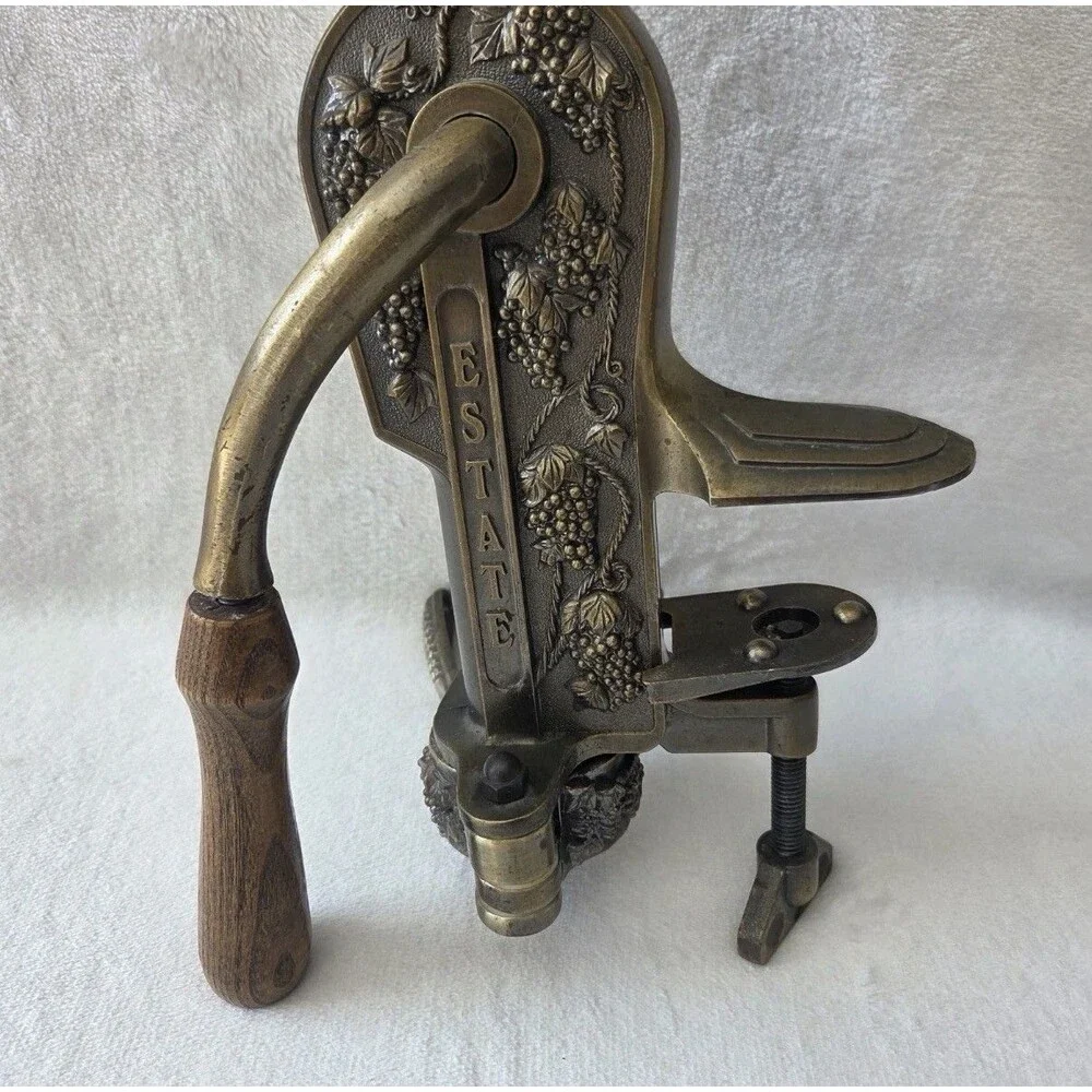 Vintage Rogar Estate Counter Mount Table Top Corkscrew Wine Bottle Opener Bar